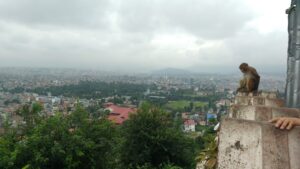 View of the the Kathmandu city